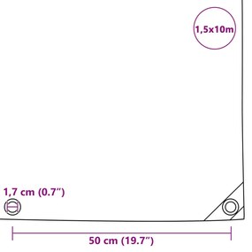 ΜΟΥΣΑΜΑΣ ΓΚΡΙ 1,5 X 10 Μ. 650 ΓΡ./Μ.² 144888