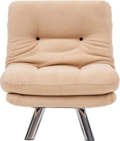 Πολυθρόνα-Κρεβάτι Κρέμα MISA SMALL SOLO 78x70x85