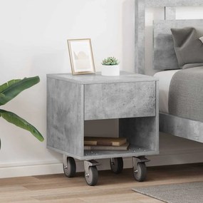 vidaXL Κομοδίνο 2 pcs Σκυρόδεμα Γκρι 40,5 x 40 x 48 εκ.