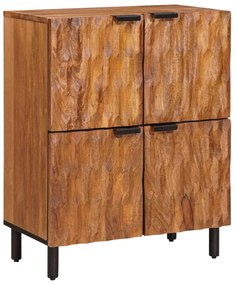 vidaXL Πλαϊνό γραφείο με πόρτα Καφέ Φινίρισμα Ακακίας 60 x 33 x 75 cm