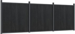 vidaXL Πάνελ Περίφραξης Γκρι 526 x 186 εκ. από WPC