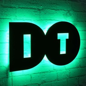 Διακοσμητικό Τοίχου Με Φως Led Do It 395NGR1869 50x27cm Green-Black Wallity Mdf