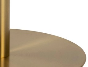 Τραπέζι Oakland 545, Χρυσό, Λευκό μάρμαρο, 75cm, 70 kg, Μάρμαρο, Μέταλλο | Epipla1.gr