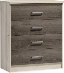 Φοιτητικό πακέτο επίπλων κρεβατοκάμαρας Shade pakoworld σετ 3τεμ