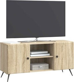 vidaXL Ντουλάπι TV 102 x 34,5 x 50 εκ. Sonoma Δρυς Επεξεργασμένο Ξύλο