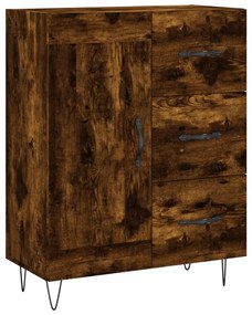 vidaXL Ντουλάπι Καπνιστή Δρυς 69,5x34x180 εκ. από Επεξεργασμένο Ξύλο
