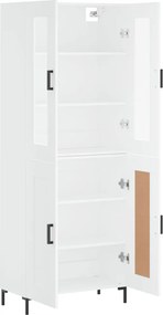 vidaXL Ντουλάπι Λευκό 69,5x34x180 εκ. από Επεξεργασμένο Ξύλο