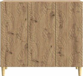 vidaXL Πλαϊνό γραφείο Artisan Δρυς 89 x 34,5 x 80 εκ