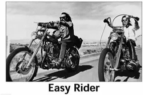 Αφίσα EASY RIDER - riding motorbikes (B&W), (102 x 69 cm)