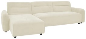 Γωνιακός καναπές Inspired αναστρέψιμος ύφασμα μπεζ 293x80x142εκ Υλικό: FABRIC - POCKET SPRING - FOAM - PLASTIC LEGS 074-000035