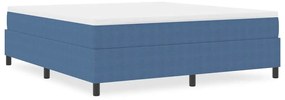 vidaXL Κρεβάτι με ελατήρια Μπλε 180 x 200 cm Βελούδο