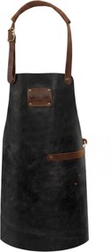 ΣΥΛΛΟΓΉ CHEF ΕSSENTIALS SMOOTH LEATHER KIDS APRON BLACK DOXX AMSTERDAM