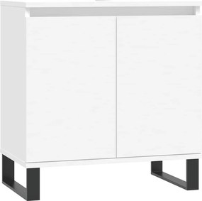 vidaXL Ντουλάπι Μπάνιου Λευκό 58 x 33 x 60 εκ. από Επεξεργασμένο Ξύλο