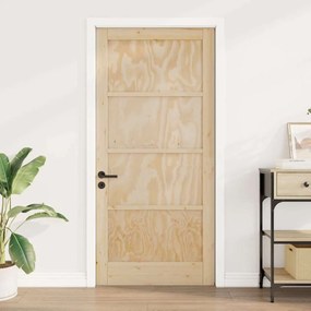 vidaXL Εσωτερική Πόρτα Καφέ 93 x 202 cm Κόντρα πλακέ