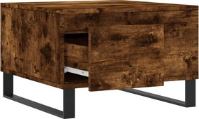 vidaXL Τραπεζάκι Σαλονιού Καπνιστή Δρυς 55x55x36,5εκ. Επεξεργασμ. Ξύλο