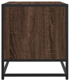 vidaXL Έπιπλο Τηλεόρασης Καφέ Δρυς 91x40x46 εκ Επεξ. Ξύλο/Μέταλλο