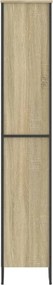 vidaXL Βιβλιοθήκη Χρώμα Sonoma Δρυς 80x31x169 εκ. Επεξεργασμένο Ξύλο