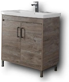 Σετ Έπιπλο Μπάνιου SAVINA 80 Natural Oak 80x46x160 εκ.