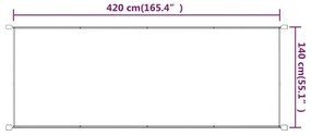 Τέντα Κάθετη Taupe 140 x 420 εκ. από Ύφασμα Oxford - Μπεζ-Γκρι