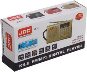 Επαναφορτιζόμενο ραδιόφωνο - JOC-KK9 - 370175 - Black