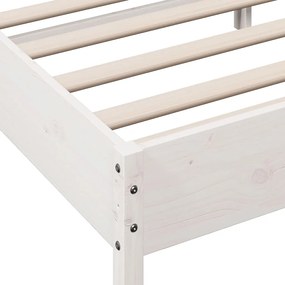 vidaXL Σκελετός Κρεβ. Χωρίς Στρώμα Λευκό 90x200 εκ Μασίφ Πεύκο