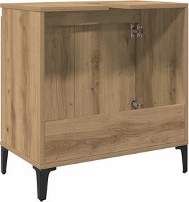 vidaXL Ντουλάπι Νιπτήρα τεχνίτης Δρυς 58x33x60 εκ. Επεξεργασμένο Ξύλο