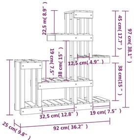 ΒΑΣΗ ΓΛΑΣΤΡΑΣ 92 X 25 X 97 ΕΚ. ΑΠΟ ΜΑΣΙΦ ΞΥΛΟ ΠΕΥΚΟΥ 822102