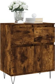 vidaXL Ντουλάπι Καπνιστή Δρυς 60x35x70 εκ. από Επεξεργασμένο Ξύλο