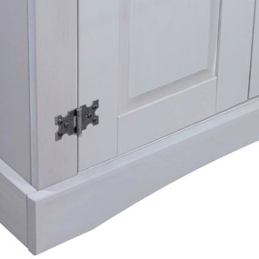 vidaXL Έπιπλο Τηλ. Μεξικ Στιλ Corona Γκρι 80x40x170 εκ Ξύλο Πεύκου