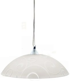 Φωτιστικό Οροφής Μονόφωτο Aca Chaplin DLA321C1 Chrome/White