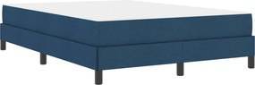 vidaXL Κρεβάτι με ελατήρια Μπλε 140 x 200 cm ύφασμα