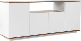 Κονσόλα Λευκό / Καρυδί BECRAR 180x44.5x75