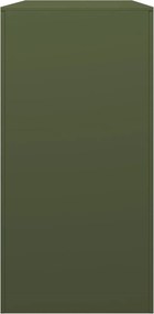 vidaXL Ράφι Καυσόξυλων Πράσινη 100x40x80 εκ. Ατσάλινο