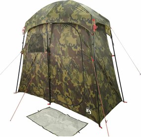 vidaXL Σκηνή Ντους 2 Ατόμων Αδιάβροχη Καμουφλάζ
