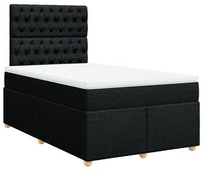 ΚΡΕΒΑΤΙ BOXSPRING ΜΕ ΣΤΡΩΜΑ ΜΑΥΡΟ 120X200 ΕΚ. ΥΦΑΣΜΑΤΙΝΟ 3291256