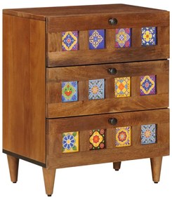 vidaXL Πλαϊνό γραφείο 2 pcs Καρυδιά 60 x 33,5 x 75 εκ.