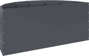 vidaXL Γλάστρα Ανθρακί 120 x 60 x 50 εκ. Ατσάλι