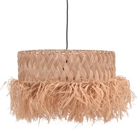 Φωτιστικό οροφής Annhele Inart sisal σε φυσικό χρώμα Φ50x35εκ (1 τεμάχια)