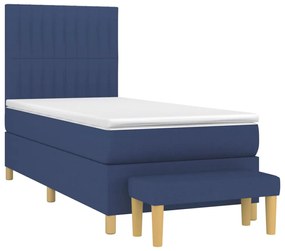 ΚΡΕΒΑΤΙ BOXSPRING ΜΕ ΣΤΡΩΜΑ ΜΠΛΕ 80X200 ΕΚ. ΥΦΑΣΜΑΤΙΝΟ 3137275