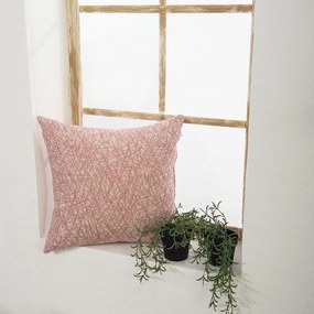 Μαξιλαροθήκη Διακοσμητική Potenza 06 Pink Teoran 43X43 Cotton-Polyester