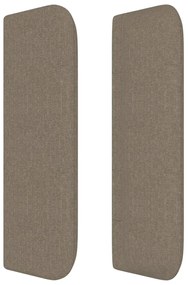 vidaXL Κεφαλάρι με Πτερύγια Taupe 93x16x78/88 εκ. Υφασμάτινο