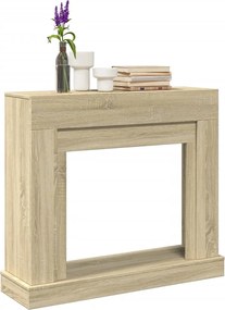 vidaXL Πλαίσιο Τζακιού Sonoma Δρυς 100x30x87,5 εκ. από Επεξ. Ξύλο