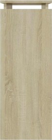 vidaXL Τραπεζάκι Κονσόλα Sonoma Δρυς 80 x 30 x 80 εκ. από Επεξ. Ξύλο