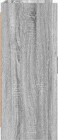 vidaXL Πλαϊνό γραφείο Grey Sonoma 98,5 x 33 x 80 εκ Επεξεργασμένο Ξύλο