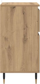 vidaXL Πλαϊνό γραφείο Artisan Oak 40 x 35 x 70 εκ.