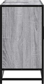 vidaXL Ντουλάπι Μπάνιου Νιπτήρα Γκρι Sonoma 80 x 33 x 60εκ. Επεξ. Ξύλο