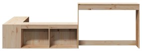 vidaXL Κομοδίνο με Γραφείο 232x122x75 εκ. από Μασίφ Ξύλο Πεύκου