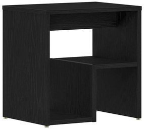vidaXL Κομοδίνο Μαύρη δρυς 40 x 30 x 40 εκ Επεξεργασμένο ξύλο