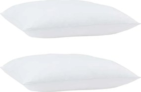 vidaXL Μαξιλάρι 2 pcs Λευκό 80 x 80 x 40 cm Βαμβάκι και Πολυεστέρας