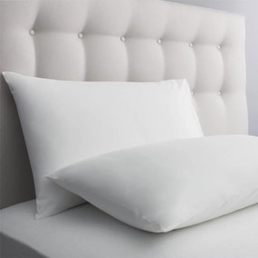 Μαξιλαροθήκη Ξενοδοχείου Φάκελος Laura White 80% Cotton 20% Viscose Percalle 52 X 72 52x72cm Viscose,Cotton